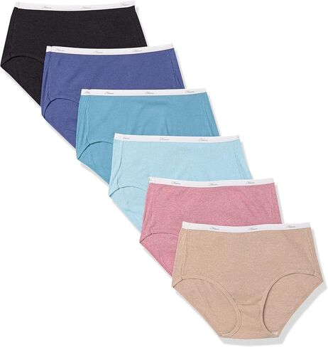 Hanes womens Ribbed Cotton Brief Underwear, Value 12 Pack in Saudi Arabia