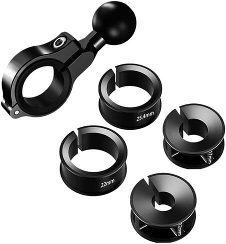 1" Aluminium Ball Mount Adapter, Ball Base Fits to Handlebar Diameter 0.86"-1.26" Rearview Mirror Pole and Bike Handlebar, Compatible with Ram Mounts Ball Sockets in 1 inch (1) in Saudi Arabia