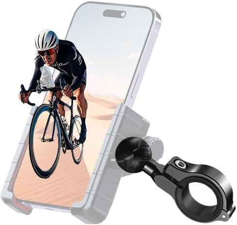 1" Aluminium Ball Mount Adapter, Ball Base Fits to Handlebar Diameter 0.86"-1.26" Rearview Mirror Pole and Bike Handlebar, Compatible with Ram Mounts Ball Sockets in 1 inch (1) in Saudi Arabia