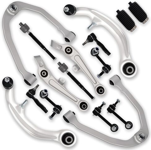 16Pc Front Upper Lower Control Arm Stabilizer Sway Bar End Link Tie Rod Fit for Infiniti 2003 2004 2005 2006 G35, for Nissan 2003-2007 2008 2009 350Z K621690 K621936 K641594 K750100 in Saudi Arabia