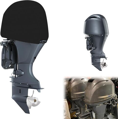 Outboard Motor Cover Compatible with Yamaha F75 F80 F90 F100 F115 F115B 4-Stroke, Heavy Duty Waterproof 600D Oxford Fabric Outboard Engine Cover in Saudi Arabia