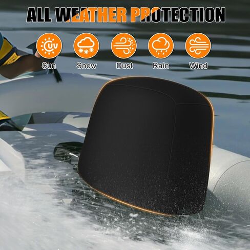 Outboard Motor Cover Compatible with Yamaha F75 F80 F90 F100 F115 F115B 4-Stroke, Heavy Duty Waterproof 600D Oxford Fabric Outboard Engine Cover in Saudi Arabia