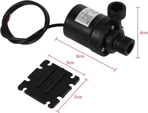 Brushless Water Pump Solar Hot Water Circulation Pumping Head Ultra Quiet Water Brushless Submersible Water Dc 12v Water Pump 800 L H 5m for Fountain Pool Solar Circulation System in Saudi Arabia