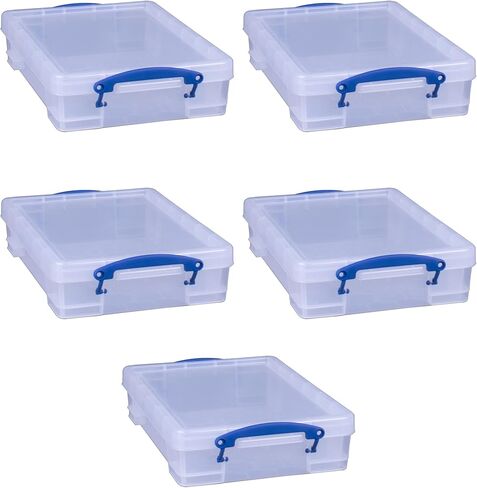 صندوق قابل للتكديس مفيد حقًا، شفاف (5 عبوات) in Kuwait