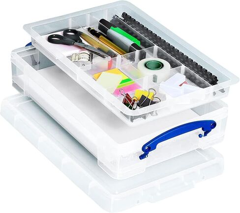 صندوق قابل للتكديس مفيد حقًا، شفاف (5 عبوات) in Kuwait