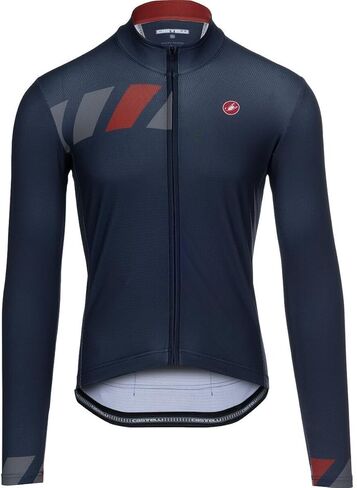 قميص CASTELLI, Pisa Thermal Limited Edition Jersey - للرجال، أزرق بلجيكي/رمادي معدني/رمادي، XL in Saudi Arabia