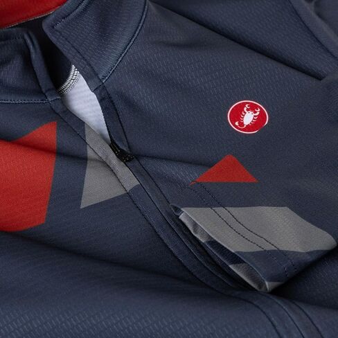 قميص CASTELLI, Pisa Thermal Limited Edition Jersey - للرجال، أزرق بلجيكي/رمادي معدني/رمادي، XL in Saudi Arabia