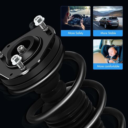 ASAPE 2PCS Front Complete Struts Assembly w/Coil Spring Fit for 2010 2011 2012 2013 for Ford Fiesta Shock Absorber Assembly Replace OE 172525 172524 in Saudi Arabia