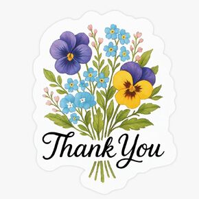 ملصقات زهرة شكرًا لك للتغليف، 200 قطعة من ملصقات الختم على شكل ظرف زهور، ملصقات شكرًا للشركات الصغيرة، هدايا الحفلات وسجلات القصاصات in Kuwait