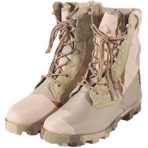 Men's Lace Up High Top Suede Leather Tactical Military Camo Boots Lightweight Waterproof Non Slip Sole Hiking Climbing Combat Desert Army Boots for Outdoor Work Camping Hunting Training Motorcycle in Saudi Arabia
