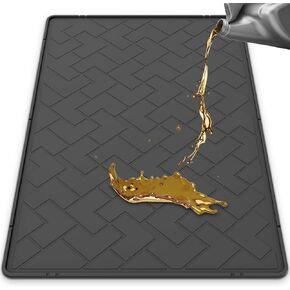 حصيرة انسكاب الزيت للمرآب، سجادة تغيير الزيت TPE شديدة التحمل مقاس 60 بوصة × 37 بوصة مع حافة مرتفعة، وعاء تصريف الزيت قابل لإعادة الاستخدام، مقاوم للماء، مقاوم للزيوت، غير قابل للانزلاق تحت سجادة السيارة، يحمي سطح المرآب من الانسكاب والبقع in Kuwait