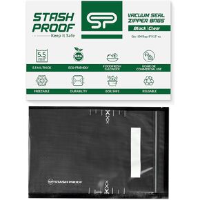 Vacuum Seal Bags 8" x 12" (100 Count) 5.5 Mil (Clear and Clear) - BPA Free Commerical Grade Food Saver for Storage, Sous Vide, and Meal Prep Sealer Bag in Saudi Arabia