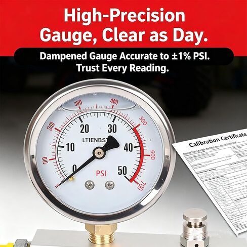 منظم النيتروجين ملء الصدمات مع مقياس النيتروجين 700 رطل لكل بوصة مربعة منظم النيتروجين ملء الصدمات بدون فقدان أداة تشاك متوافقة مع كاواساكي، هوندا، يامادا، ATV، UTV مع صدمة مع صمام شريدر in Kuwait