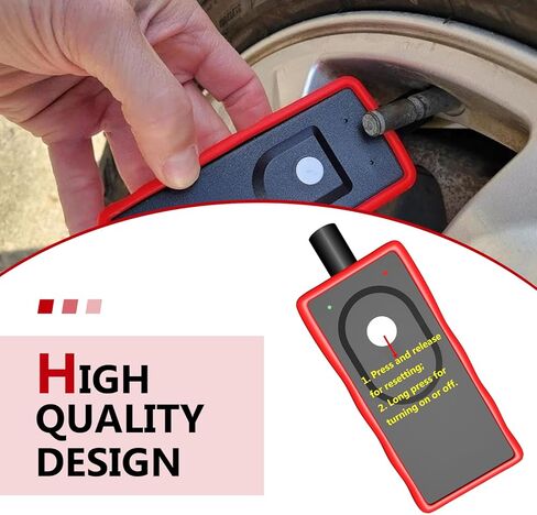 أداة إعادة تعلم TPMS لنظام مراقبة ضغط الإطارات التلقائي، أداة إعادة ضبط TPMS فعالة، جهاز تنشيط مستشعر ضغط الإطارات، عالمي لمعظم شاحنات السيارات وسيارات الدفع الرباعي (أسود، وليس بطارية) in Saudi Arabia
