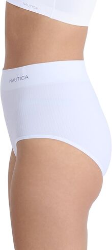Nautica Women's Seamless Ribbed Knit Brief Underwear Set, 5-Pack in Saudi Arabia