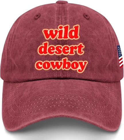 قبعات رعاة البقر من Wild Deserts للرجال، قبعة بيسبول مغسولة وناعمة in Saudi Arabia