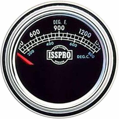بيرومتر 2-1/16 بوصة 300-1500F مع إطار من الكروم، وجه أسود، مؤشر أحمر in Kuwait