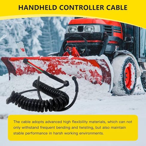GRABOTE New Replacement Fits for Western Fisher Fleet Flex Snow Plows Handheld Controller Cable Cord 96464, 9 Button 4-Pin Square in Saudi Arabia
