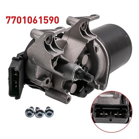 Front Windscreen Wiper Motor 4 Pins Compatible with Renault Clio Grandtour KR0/1 2008-2018 in Kuwait