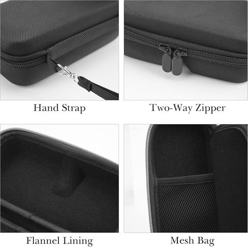 Linkidea Extra Large Hard Shell Smart Glasses Case Compatible with XREAL One Pro/Air 2 pro/Air AR Glasses Travel Case (Black) in Saudi Arabia