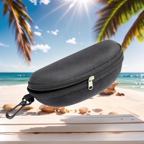 Sunglasses Case and Large Waterproof Eyeglasses Case with Smooth Zipper for Men & Women in Saudi Arabia