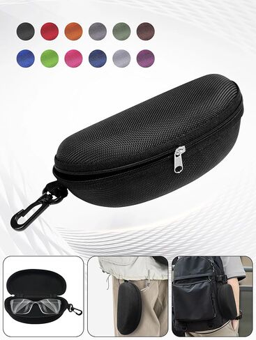 Sunglasses Case and Large Waterproof Eyeglasses Case with Smooth Zipper for Men & Women in Saudi Arabia