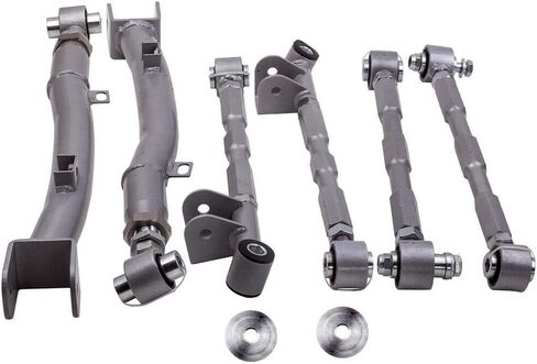 Rear Lateral Links Control Arms Bars Gc Gd for Subaru for Impreza 1998-2007 Silver Bolt-on-Mounting Style Pack of 6-Qauntity Heavy Duty-Suspension Grade AV8CJE, simple installation in Saudi Arabia