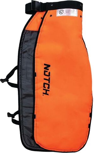 Notch Hi-vis Safety Orange Apron Style Chainsaw Chaps, Type A Frontal Protection 5 Layer Chain-Stopping Protective Fiber in Kuwait