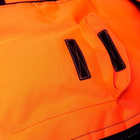 Notch Hi-vis Safety Orange Apron Style Chainsaw Chaps, Type A Frontal Protection 5 Layer Chain-Stopping Protective Fiber in Kuwait