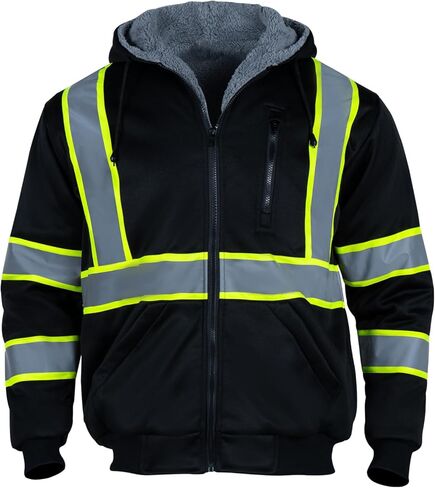 High Visibility Jackets for Men ANSI Class 1 Reflective Work Construction Hi Vis Jacket Safety Jackets for Men in Saudi Arabia
