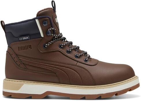 PUMA Mens Desierto V3 Puretex Round Toe Lace Up Casual Boots Ankle - Brown in Saudi Arabia