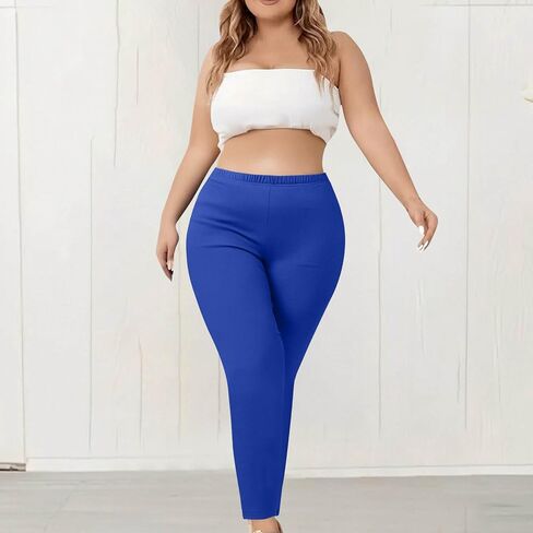 TANGNADE Plus Size Workout Leggings for Women High Waisted Lounge Gym Yoga Pants Fitness Exercise Stretch Soft Pants in Saudi Arabia