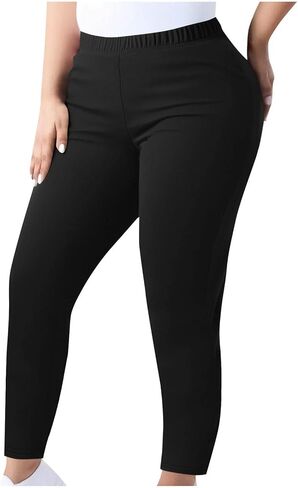 TANGNADE Plus Size Workout Leggings for Women High Waisted Lounge Gym Yoga Pants Fitness Exercise Stretch Soft Pants in Saudi Arabia