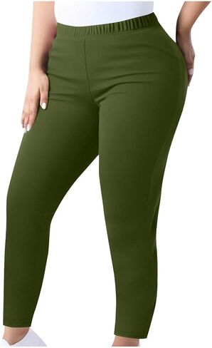 TANGNADE Plus Size Workout Leggings for Women High Waisted Lounge Gym Yoga Pants Fitness Exercise Stretch Soft Pants in Saudi Arabia