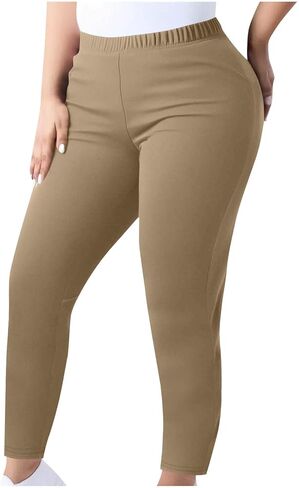 TANGNADE Plus Size Workout Leggings for Women High Waisted Lounge Gym Yoga Pants Fitness Exercise Stretch Soft Pants in Saudi Arabia