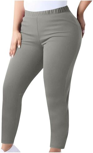 TANGNADE Plus Size Workout Leggings for Women High Waisted Lounge Gym Yoga Pants Fitness Exercise Stretch Soft Pants in Saudi Arabia