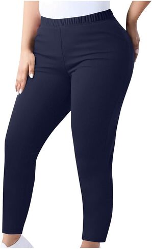 TANGNADE Plus Size Workout Leggings for Women High Waisted Lounge Gym Yoga Pants Fitness Exercise Stretch Soft Pants in Saudi Arabia