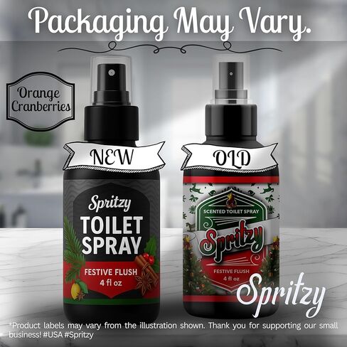 Toilet Spray (4 fl oz) | 600+ Sprays | Poo Spray w/Many Scents – Restroom & Bathroom Odor Eliminator – Essentials for a Fresh, Confident Bathroom (Festive Flush) in Saudi Arabia