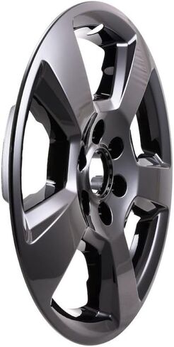 Impostor Wheel Skins Fits Chevrolet Silverado 1500 2014-2018 Set of 4 Wheel Covers 20 Inch Diameter 5 Spoke Gloss Black Painted ABS Plastic Snap-On Installation Coast To Coast IWCIMP490BLK in Saudi Arabia