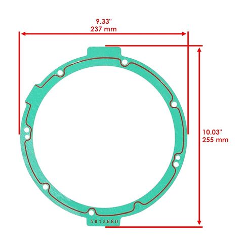 Caltric Stator Cover Gasket Compatible with Polaris 5813680 5813267 in Saudi Arabia