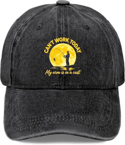 Can't Work Today My Arm is in A Cast Hats for Mens Fashion Washed Distressed in Saudi Arabia