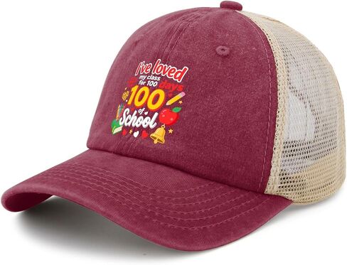 100 Days of School I've Loveds My Class Hats for Mens Fashion Washed Distressed in Saudi Arabia