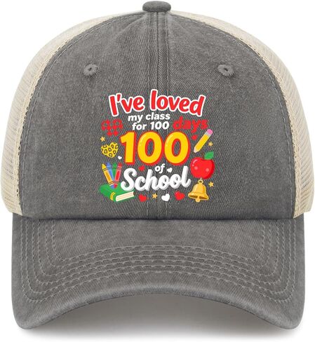 100 Days of School I've Loveds My Class Hats for Mens Fashion Washed Distressed in Saudi Arabia