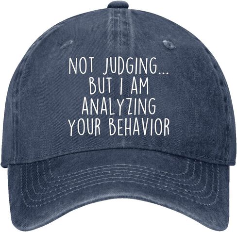 Not-Judging But I Am Analyzing Your Behavior Hat for Women Fashion Washed in Saudi Arabia