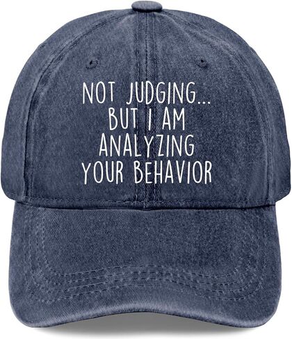 Not-Judging But I Am Analyzing Your Behavior Hat for Women Fashion Washed in Saudi Arabia