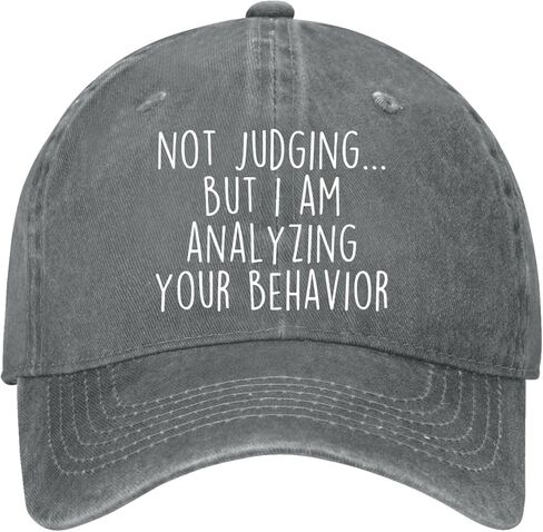 Not-Judging But I Am Analyzing Your Behavior Hat for Women Fashion Washed in Saudi Arabia