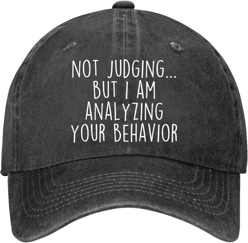 Not-Judging But I Am Analyzing Your Behavior Hat for Women Fashion Washed in Saudi Arabia
