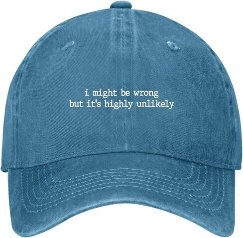 I Might Be Wrong But It’s Highly Unlikely Hats for Men Trendy Washed Distressed in Saudi Arabia