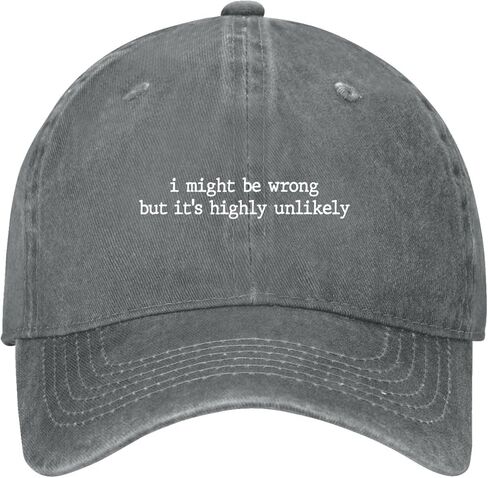 I Might Be Wrong But It’s Highly Unlikely Hats for Men Trendy Washed Distressed in Saudi Arabia