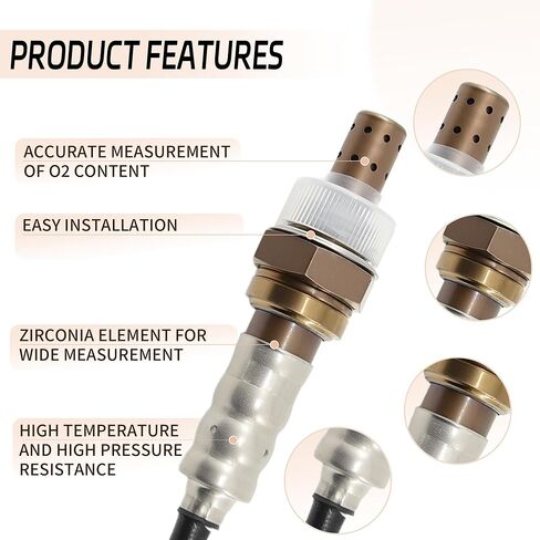 4Pcs Oxygen Sensor Upstream & Downstream 234-5076 234-5113 234-4490 Compatible for 2011-2014 Ford F150 [3.5L V6 Turbocharged Only] in Saudi Arabia